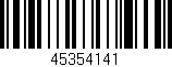 Código de barras (EAN, GTIN, SKU, ISBN): '45354141'