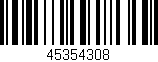 Código de barras (EAN, GTIN, SKU, ISBN): '45354308'