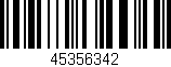 Código de barras (EAN, GTIN, SKU, ISBN): '45356342'