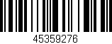 Código de barras (EAN, GTIN, SKU, ISBN): '45359276'