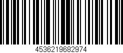 Código de barras (EAN, GTIN, SKU, ISBN): '4536219682974'
