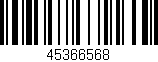 Código de barras (EAN, GTIN, SKU, ISBN): '45366568'