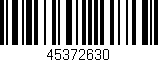 Código de barras (EAN, GTIN, SKU, ISBN): '45372630'