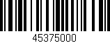 Código de barras (EAN, GTIN, SKU, ISBN): '45375000'