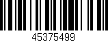 Código de barras (EAN, GTIN, SKU, ISBN): '45375499'