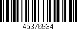 Código de barras (EAN, GTIN, SKU, ISBN): '45376934'