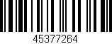 Código de barras (EAN, GTIN, SKU, ISBN): '45377264'