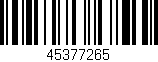 Código de barras (EAN, GTIN, SKU, ISBN): '45377265'