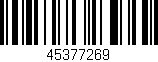 Código de barras (EAN, GTIN, SKU, ISBN): '45377269'