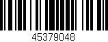 Código de barras (EAN, GTIN, SKU, ISBN): '45379048'