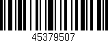 Código de barras (EAN, GTIN, SKU, ISBN): '45379507'