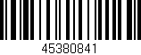 Código de barras (EAN, GTIN, SKU, ISBN): '45380841'