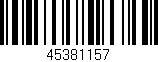 Código de barras (EAN, GTIN, SKU, ISBN): '45381157'