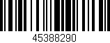 Código de barras (EAN, GTIN, SKU, ISBN): '45388290'