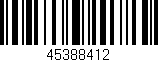 Código de barras (EAN, GTIN, SKU, ISBN): '45388412'