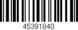 Código de barras (EAN, GTIN, SKU, ISBN): '45391840'