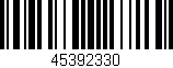 Código de barras (EAN, GTIN, SKU, ISBN): '45392330'