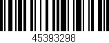 Código de barras (EAN, GTIN, SKU, ISBN): '45393298'
