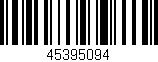 Código de barras (EAN, GTIN, SKU, ISBN): '45395094'