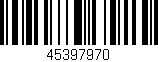 Código de barras (EAN, GTIN, SKU, ISBN): '45397970'