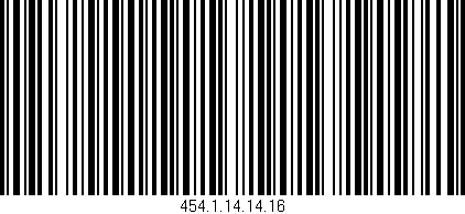 Código de barras (EAN, GTIN, SKU, ISBN): '454.1.14.14.16'