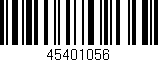 Código de barras (EAN, GTIN, SKU, ISBN): '45401056'