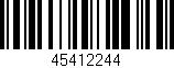 Código de barras (EAN, GTIN, SKU, ISBN): '45412244'