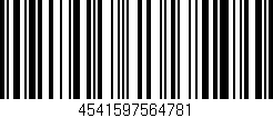 Código de barras (EAN, GTIN, SKU, ISBN): '4541597564781'