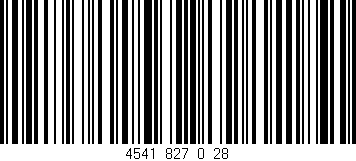 Código de barras (EAN, GTIN, SKU, ISBN): '4541_827_0_28'