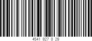 Código de barras (EAN, GTIN, SKU, ISBN): '4541_827_0_29'