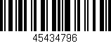 Código de barras (EAN, GTIN, SKU, ISBN): '45434796'