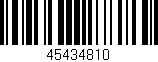 Código de barras (EAN, GTIN, SKU, ISBN): '45434810'