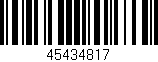 Código de barras (EAN, GTIN, SKU, ISBN): '45434817'