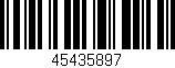Código de barras (EAN, GTIN, SKU, ISBN): '45435897'