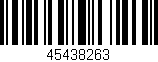 Código de barras (EAN, GTIN, SKU, ISBN): '45438263'