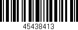 Código de barras (EAN, GTIN, SKU, ISBN): '45438413'