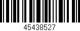 Código de barras (EAN, GTIN, SKU, ISBN): '45438527'