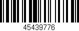 Código de barras (EAN, GTIN, SKU, ISBN): '45439776'