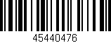 Código de barras (EAN, GTIN, SKU, ISBN): '45440476'