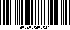Código de barras (EAN, GTIN, SKU, ISBN): '4544545454547'