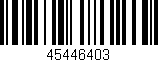 Código de barras (EAN, GTIN, SKU, ISBN): '45446403'