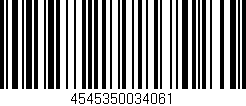Código de barras (EAN, GTIN, SKU, ISBN): '4545350034061'