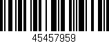 Código de barras (EAN, GTIN, SKU, ISBN): '45457959'