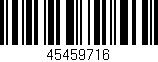 Código de barras (EAN, GTIN, SKU, ISBN): '45459716'