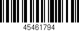 Código de barras (EAN, GTIN, SKU, ISBN): '45461794'