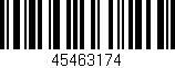 Código de barras (EAN, GTIN, SKU, ISBN): '45463174'