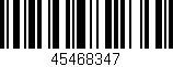 Código de barras (EAN, GTIN, SKU, ISBN): '45468347'