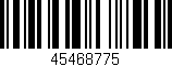 Código de barras (EAN, GTIN, SKU, ISBN): '45468775'