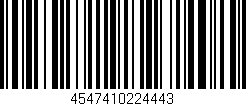 Código de barras (EAN, GTIN, SKU, ISBN): '4547410224443'