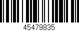 Código de barras (EAN, GTIN, SKU, ISBN): '45479835'